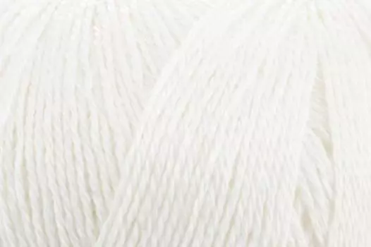 Пряжа Камтекс 'Вискозный шелк' блестящий (100%вискоза) (205 белый)