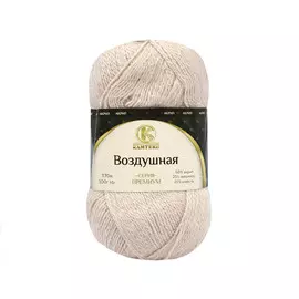 Пряжа Камтекс 'Воздушная' 100гр. 370м (меринос 25%, шерсть 25% акрил 50%) (188 топленое молоко)