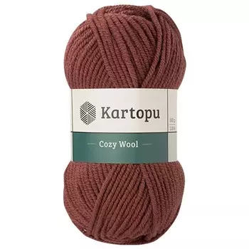 Пряжа KARTOPU 'Cozy Wool' 100г 110м (25% шерсть, 75% акрил) (K1892)