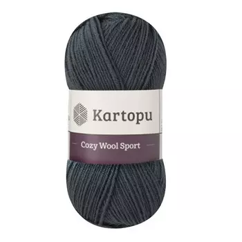 Пряжа KARTOPU 'Cozy Wool Sport' 100г 280м (25% шерсть, 75% акрил) (K1480)