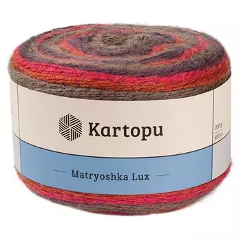 Пряжа KARTOPU 'Matryoshka Lux' 200г 800м (72% акрил, 14% шерсть, 10% шерсть линкольн, 4% металлическая нить) (S0H2133)