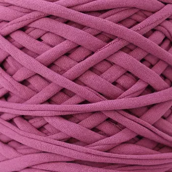 Пряжа 'Лента' 7-9мм, 100м (100% хлопок) (амарант)