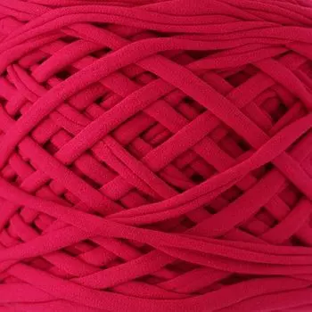 Пряжа 'Лента' 7-9мм, 100м (100% хлопок) (фуксия)