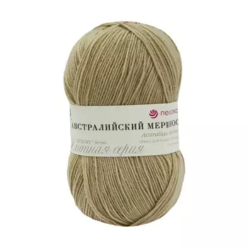 Пряжа Пехорка 'Австралийский меринос' (95% мериносовая шерсть, 5% акрил) (337-Лама)
