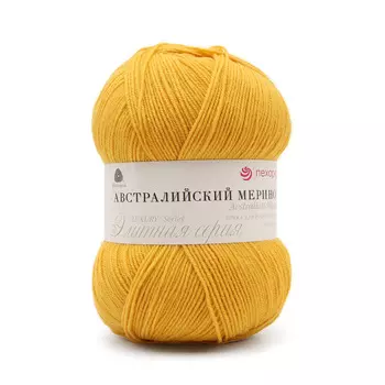Пряжа Пехорка 'Австралийский меринос' (95% мериносовая шерсть, 5% акрил) (340 листопад)