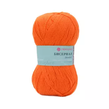 Пряжа Пехорка 'Бисерная' 100гр., 450м. (100% высокообъёмный акрил) (284-Оранжевый)