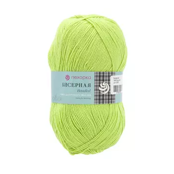 Пряжа Пехорка 'Бисерная' 100гр., 450м. (100% высокообъёмный акрил) (193-Св.салат)