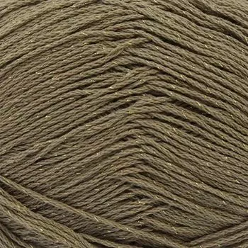 Пряжа Пехорка 'Блестящее лето' (95%мерс. хлопок, 5%метанит) (165-Т.бежевый)