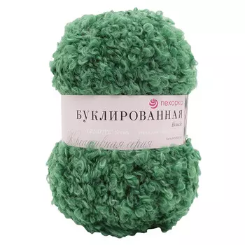 Пряжа Пехорка 'Буклированная' 200 гр., 220 м., упак./5 шт. (30% мохер, 20% шерсть, 50% акрил высокообъемный) (117 киви)