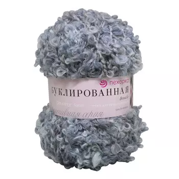 Пряжа Пехорка 'Буклированная' 200 гр., 220 м., упак./5 шт. (30% мохер, 20% шерсть, 50% акрил высокообъемный) (1116 М)