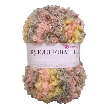 Пряжа Пехорка 'Буклированная' 200 гр., 220 м., упак./5 шт. (30% мохер, 20% шерсть, 50% акрил высокообъемный) (1095 М)