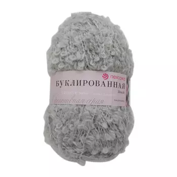 Пряжа Пехорка 'Буклированная' 200 гр., 220 м., упак./5 шт. (30% мохер, 20% шерсть, 50% акрил высокообъемный) (276-Перламутр)