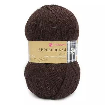 Пряжа Пехорка 'Деревенская' (100%шерсть) (17 шоколад)