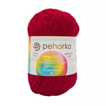 Пряжа Пехорка 'Детская новинка' 50 гр. 200 м. (100%акрил) (363 светлая вишня)