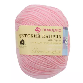 Пряжа Пехорка 'Детский каприз' (50%мериносовая шерсть, 50%фибра) (180-Св.бегония)