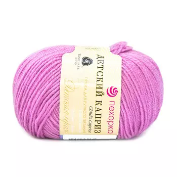 Пряжа Пехорка 'Детский каприз' (50%мериносовая шерсть, 50%фибра) (29-Розовая сирень)