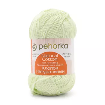 Пряжа Пехорка 'Хлопок натуральный Кабле' (100%хлопок) (41-Салатовый)