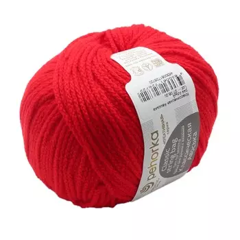 Пряжа Пехорка 'Классическая Авоська' 100гр. 175м (100% акрил) (244 Алый)