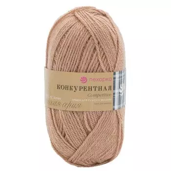 Пряжа Пехорка 'Конкурентная' (50%шерсть, 50%акрил) (579-Св.кофейный)