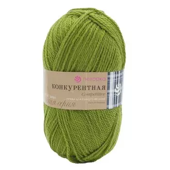 Пряжа Пехорка 'Конкурентная' (50%шерсть, 50%акрил) (119-Горох)
