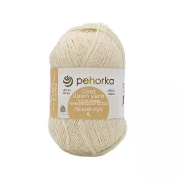 Пряжа Пехорка 'Козий пух' 50гр, 400м (60% козий пух, 40%шерсть) (166-Суровый)