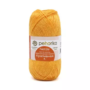 Пряжа Пехорка 'Крапивная' 50гр. 250м.(100% крапива) (74 крокус)