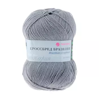 Пряжа Пехорка 'Кроссбред Бразилии' (50%шерсть мериносовая, 50%акрил) (174-Стальной)
