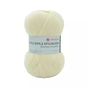 Пряжа Пехорка 'Кроссбред Бразилии' (50%шерсть мериносовая, 50%акрил) (166-Суровый)