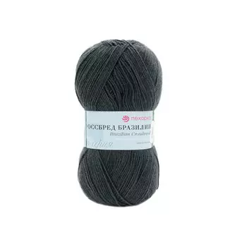 Пряжа Пехорка 'Кроссбред Бразилии' (50%шерсть мериносовая, 50%акрил) (35 маренго)