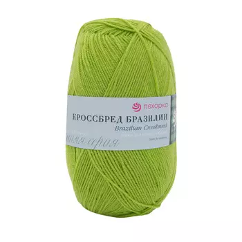Пряжа Пехорка 'Кроссбред Бразилии' (50%шерсть мериносовая, 50%акрил) (382-Яр.саванна)