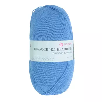 Пряжа Пехорка 'Кроссбред Бразилии' (50%шерсть мериносовая, 50%акрил) (98-Лесной колокольч.)
