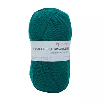 Пряжа Пехорка 'Кроссбред Бразилии' (50%шерсть мериносовая, 50%акрил) (591-Лагуна)
