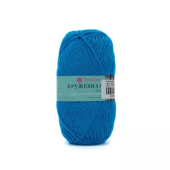 Пряжа Пехорка 'Кружевная' 50гр. 280м. (100% акрил) (45 темная бирюза)