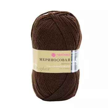 Пряжа Пехорка 'Мериносовая' (50%шерсть, 50%акрил) (251 коричневый)