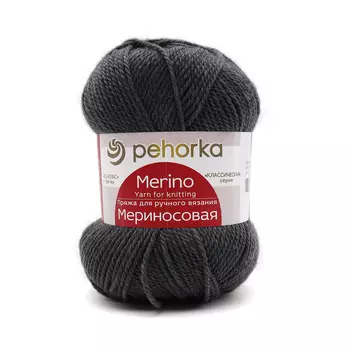 Пряжа Пехорка 'Мериносовая' (50%шерсть, 50%акрил) (393-Св.маренго)