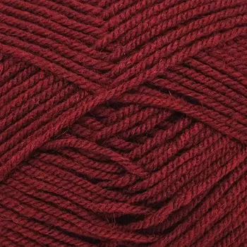 Пряжа Пехорка 'Народная' 100гр. 220м.(30%шерсть, 70%акрил высокообъемный) (07-Бордо)