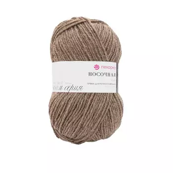 Пряжа Пехорка 'Носочная' (50%шерсть, 50%акрил) (274-Серобежевый)