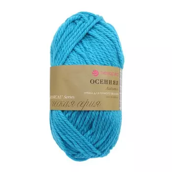 Пряжа Пехорка 'Осенняя' 200гр. 150м. (25% шерсть, 75% акрил) (45-Т.бирюза)