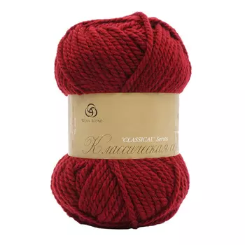 Пряжа Пехорка 'Осенняя' 200гр. 150м. (25% шерсть, 75% акрил) (07-Бордо)