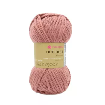 Пряжа Пехорка 'Осенняя' 200гр. 150м. (25% шерсть, 75% акрил) (21 брусника)