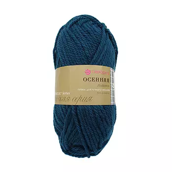 Пряжа Пехорка 'Осенняя' 200гр. 150м. (25% шерсть, 75% акрил) (14 морская волна)