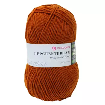 Пряжа Пехорка 'Перспективная' 100гр. 270м (50%шерсть, 50%акрил высокообъемный) (194-Рыжик)