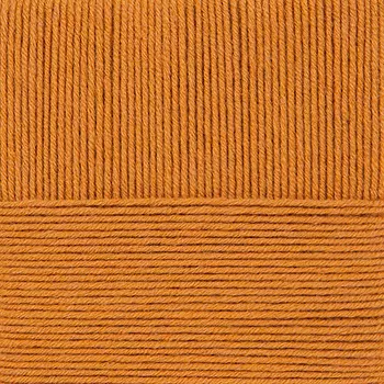 Пряжа Пехорка 'Перспективная' 100гр. 270м (50%шерсть, 50%акрил высокообъемный) (447-Горчица)