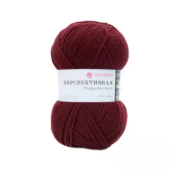 Пряжа Пехорка 'Перспективная' 100гр. 270м (50%шерсть, 50%акрил высокообъемный) (323-Т. бордо)