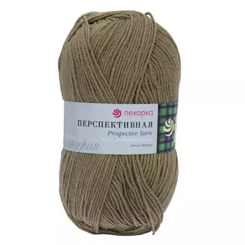 Пряжа Пехорка 'Перспективная' 100гр. 270м (50%шерсть, 50%акрил высокообъемный) (274-Серобежевый)