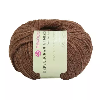 Пряжа Пехорка 'Перуанская альпака' 50гр., 150м (50% перуанс. альпака, 50%мер. шерсть) (173-Грильяж)