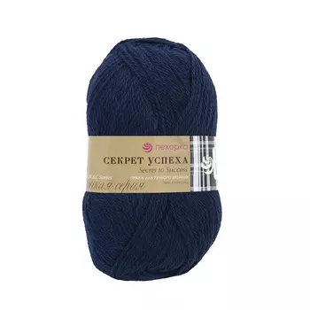 Пряжа Пехорка 'Секрет успеха' (100%шерсть) (04-Т.Синий)