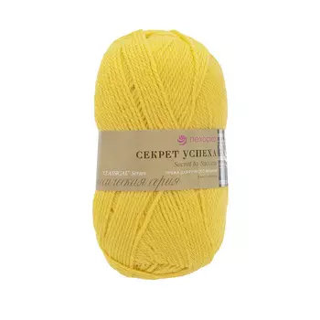 Пряжа Пехорка 'Секрет успеха' (100%шерсть) (12-Желток)