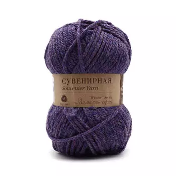 Пряжа Пехорка 'Сувенирная' 200гр. 160м. (50% шерсть, 50% акрил) (1052 сине-розовый)