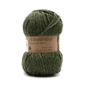 Пряжа Пехорка 'Сувенирная' 200гр. 160м. (50% шерсть, 50% акрил) (1123 лесной меланж)